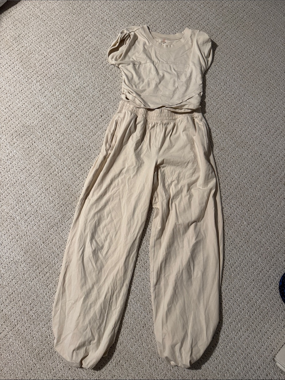 FP Movement by Free People Balloon Wide-Leg Pants in Cream